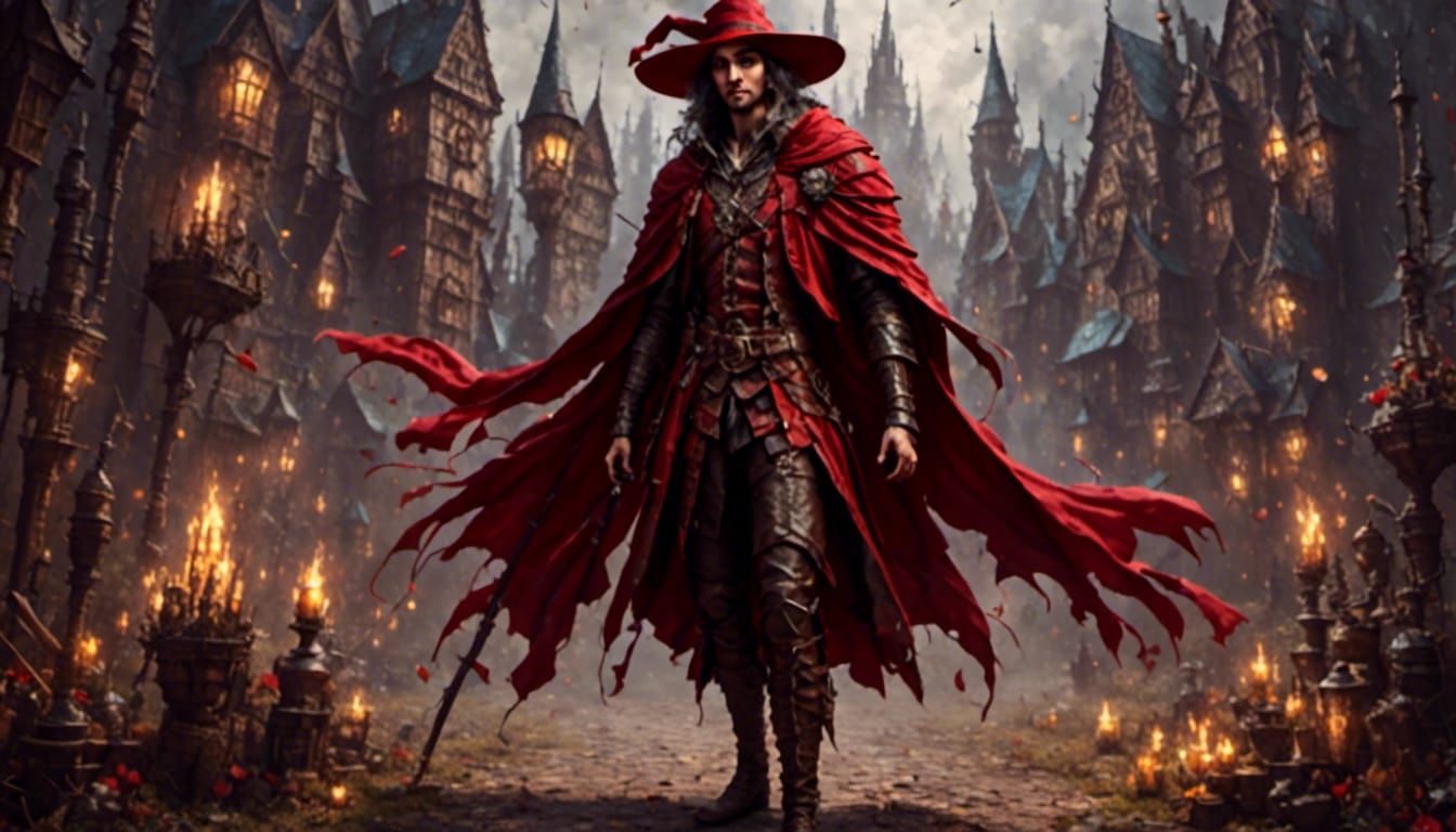 Medieval Messenger in Hyperreal RPG Animation Style