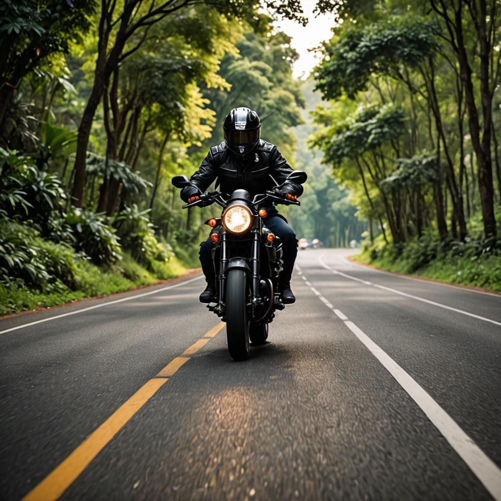 Scenic Motorcycle Ride: Professional Photography