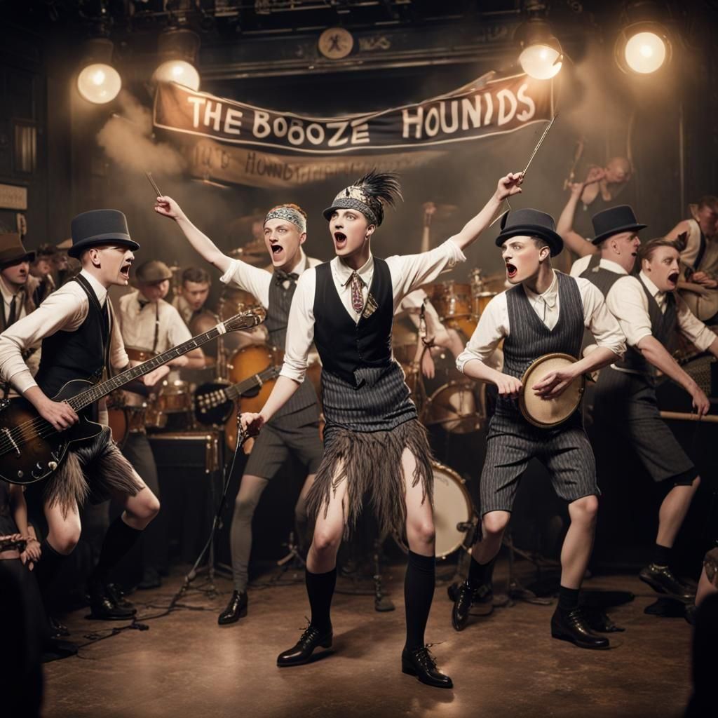 Punk Rock Concert in Roaring Twenties Style