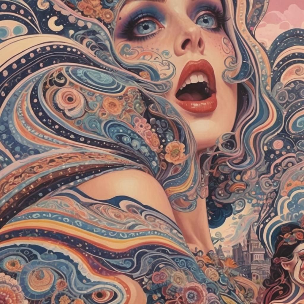 Surreal Portrait of Clementine Hunter in CGI Style