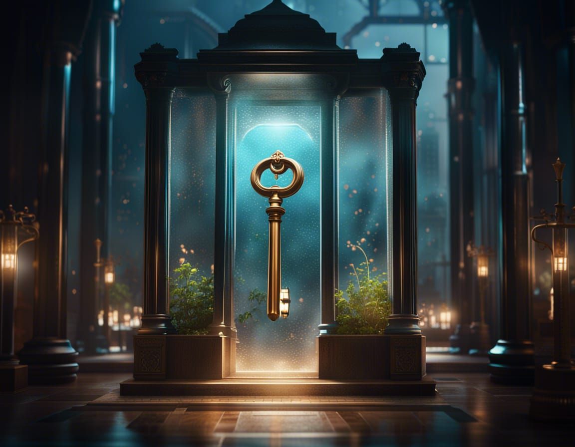 Epic Glass Key in Digital Matte Painting