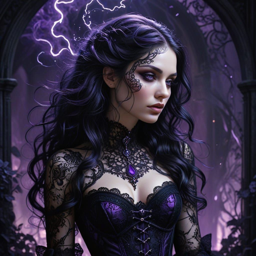 Ethereal Gothic Goddess Unveiled