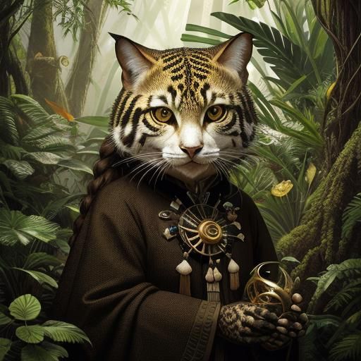 Intricate Jungle Wildlife Illustration in Unreal Engine 5