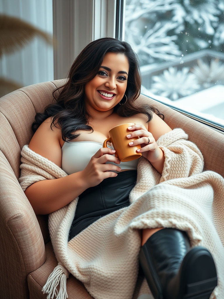 Serene Winter Morning with Coffee