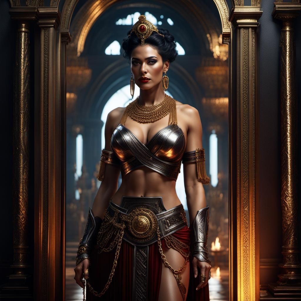 Roman Empire Woman: Detailed Fantasy Matte Painting