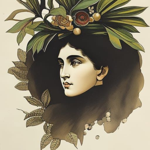 Idealized Victorian Era Portrait of a Woman