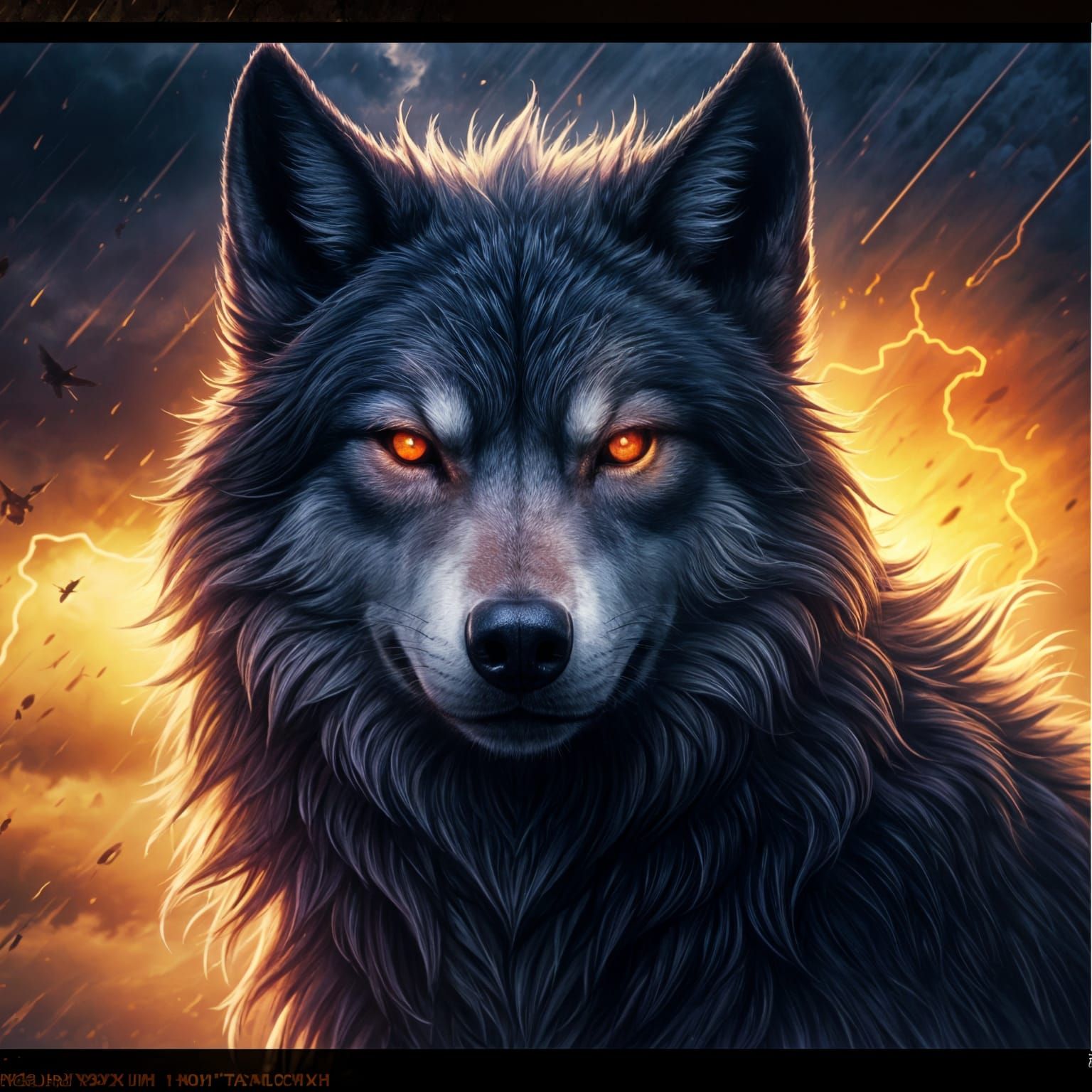 Epic Dark Fantasy Wolf Masterpiece