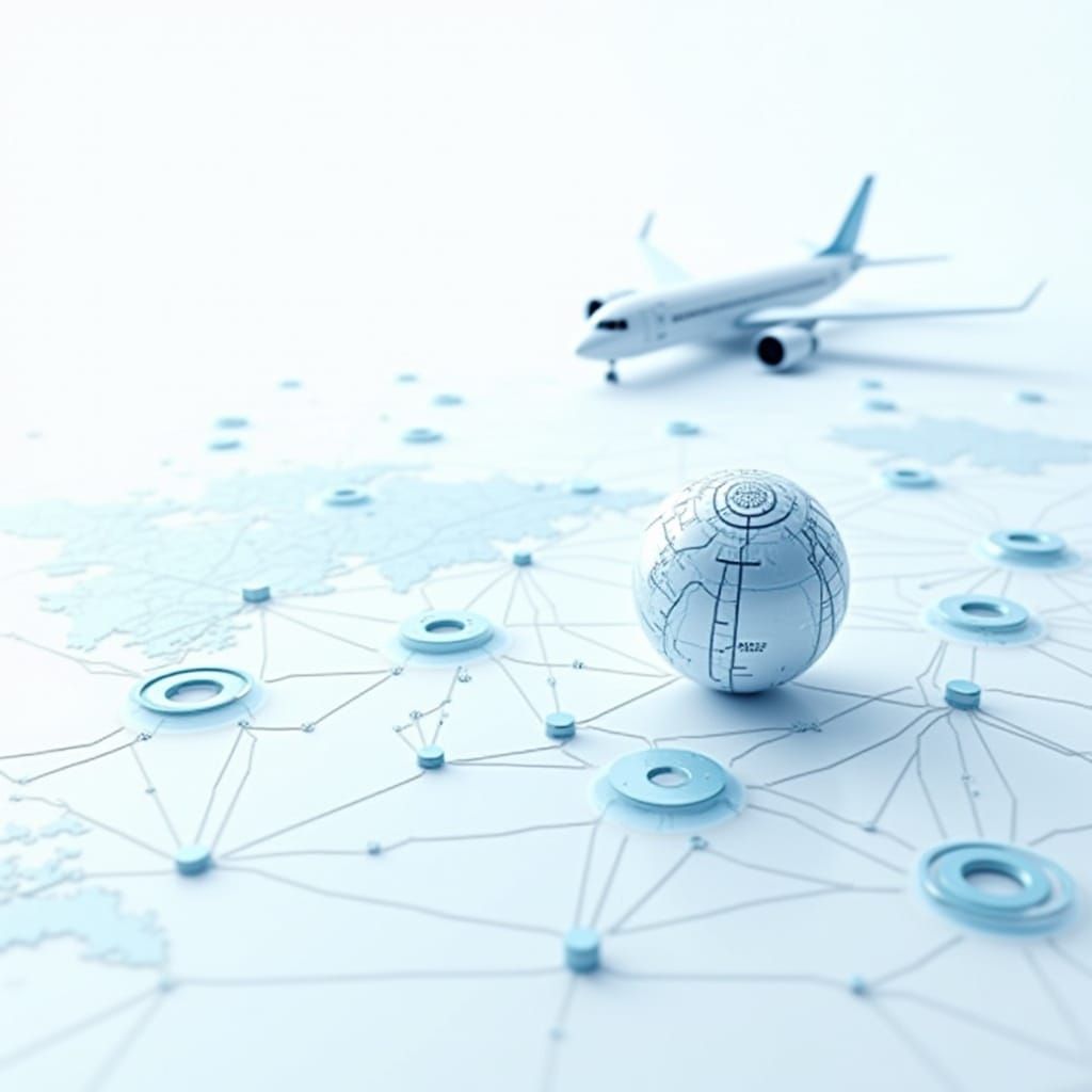 Futuristic Aviation Procurement Environment in High-Tech Sty...