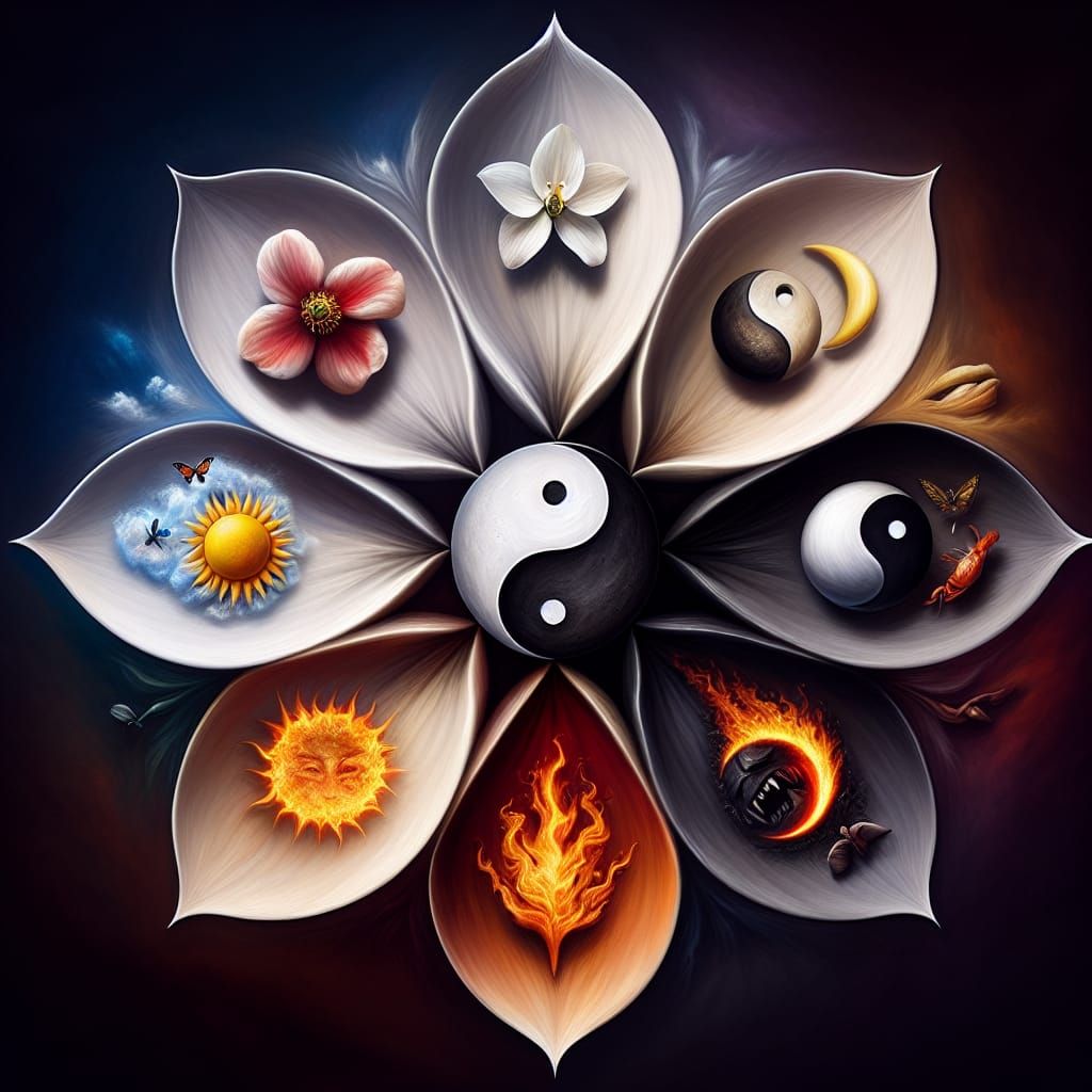 Flower of Life: Symbolic Concept Art