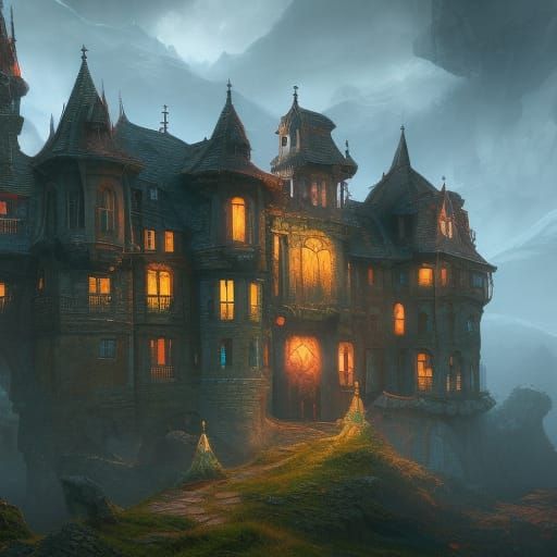 Haunted Castle Fantasy Concept Art