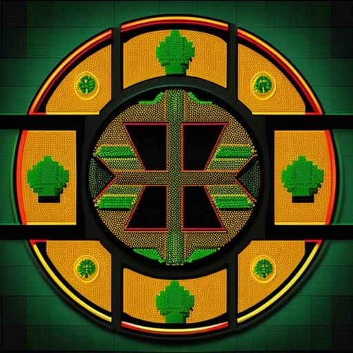 Super Mario Bros Cannabis Logo in Retro Pop Art