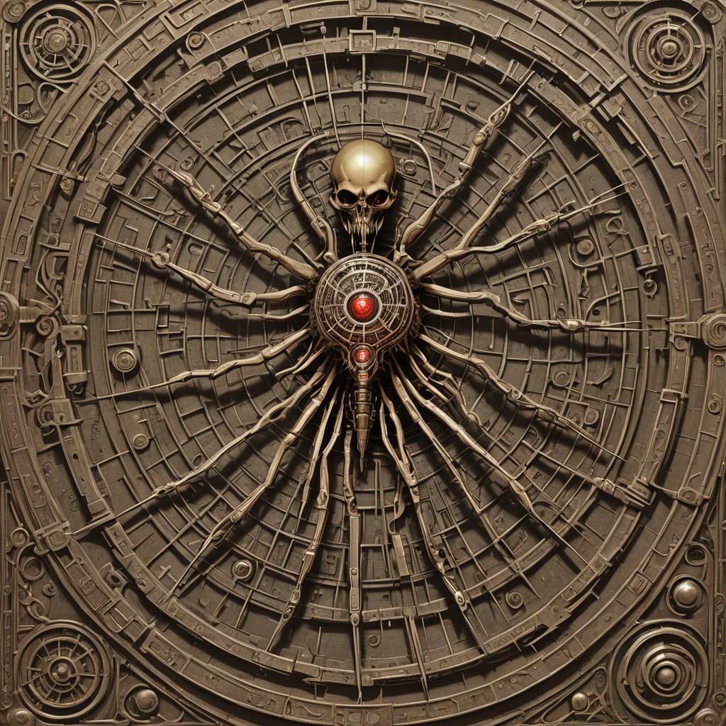 Surreal Abstract Scene of Subconscious Labyrinths