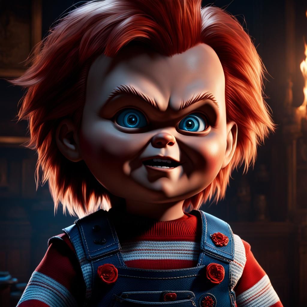Detailed Matte Painting of Chucky in 8k