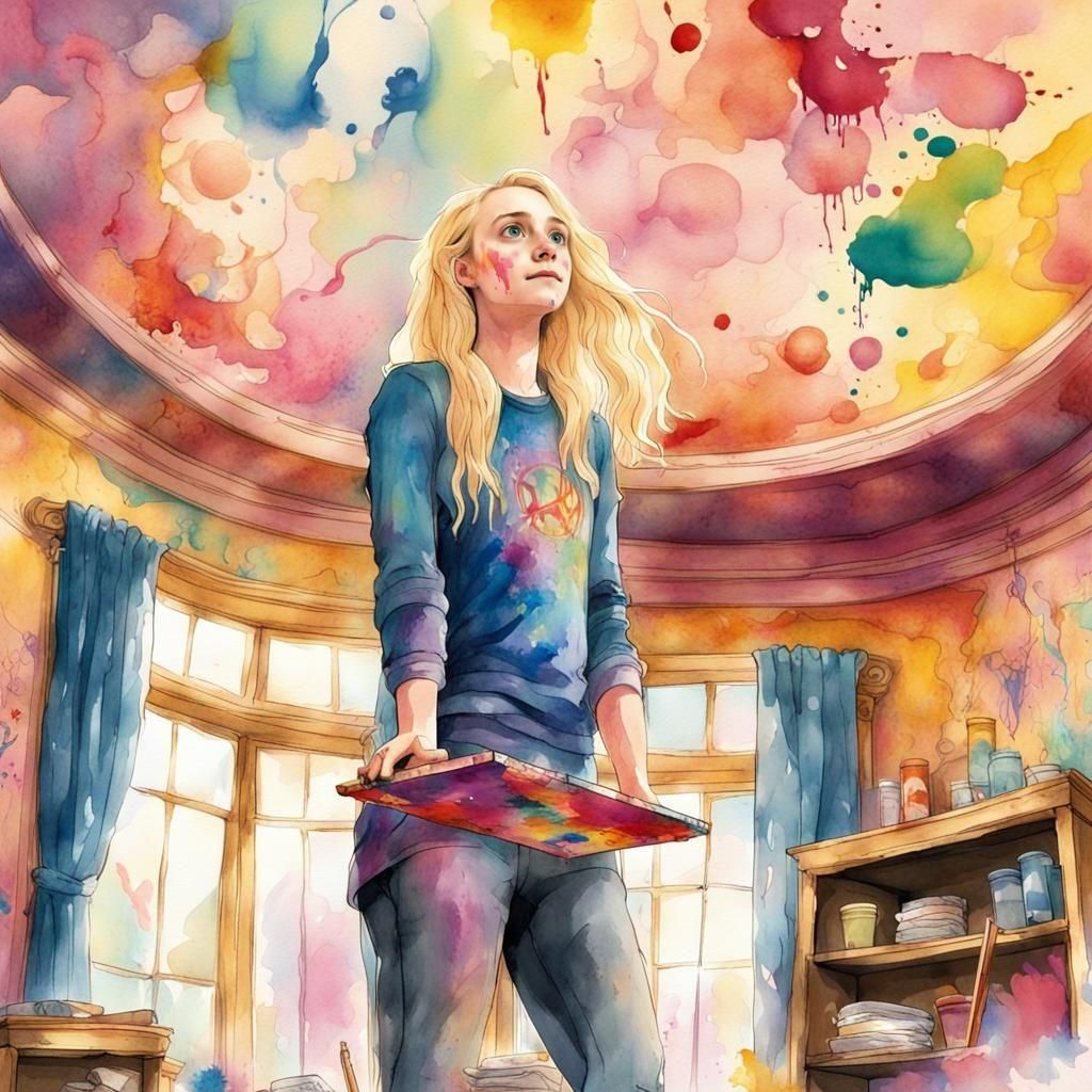 Luna Lovegood's Watercolor Painting Project