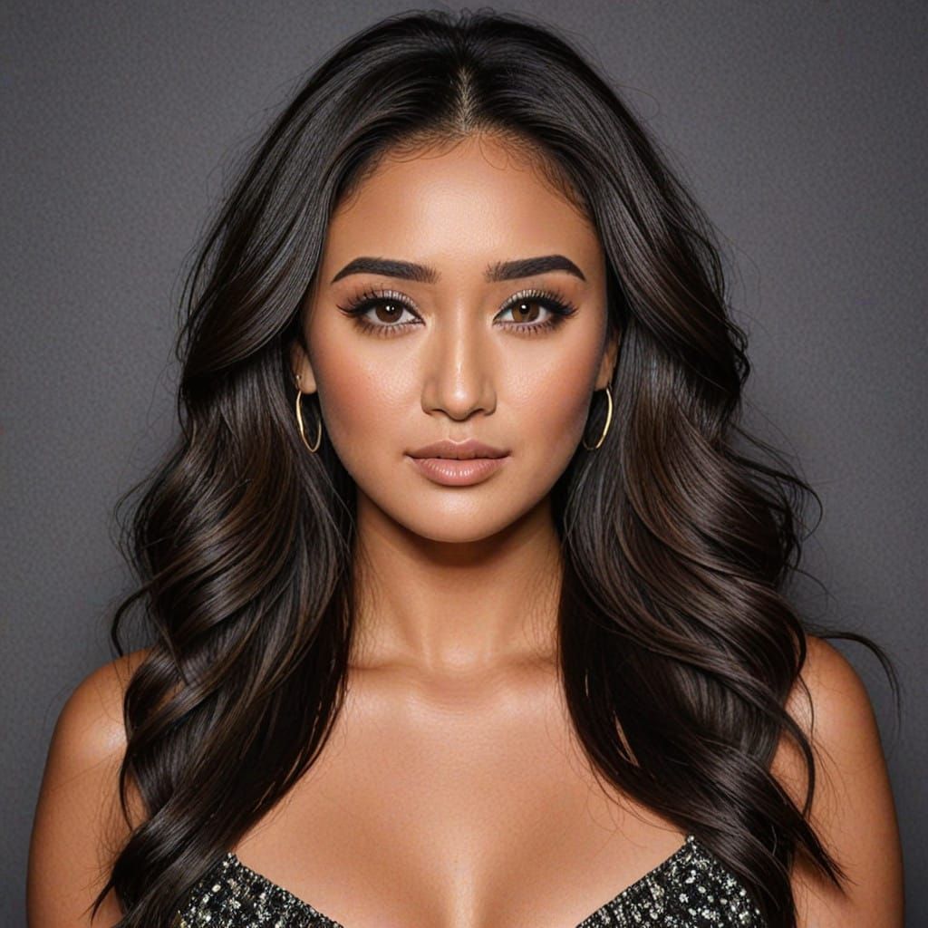 Shay Mitchell in Cyberpunk Aesthetic