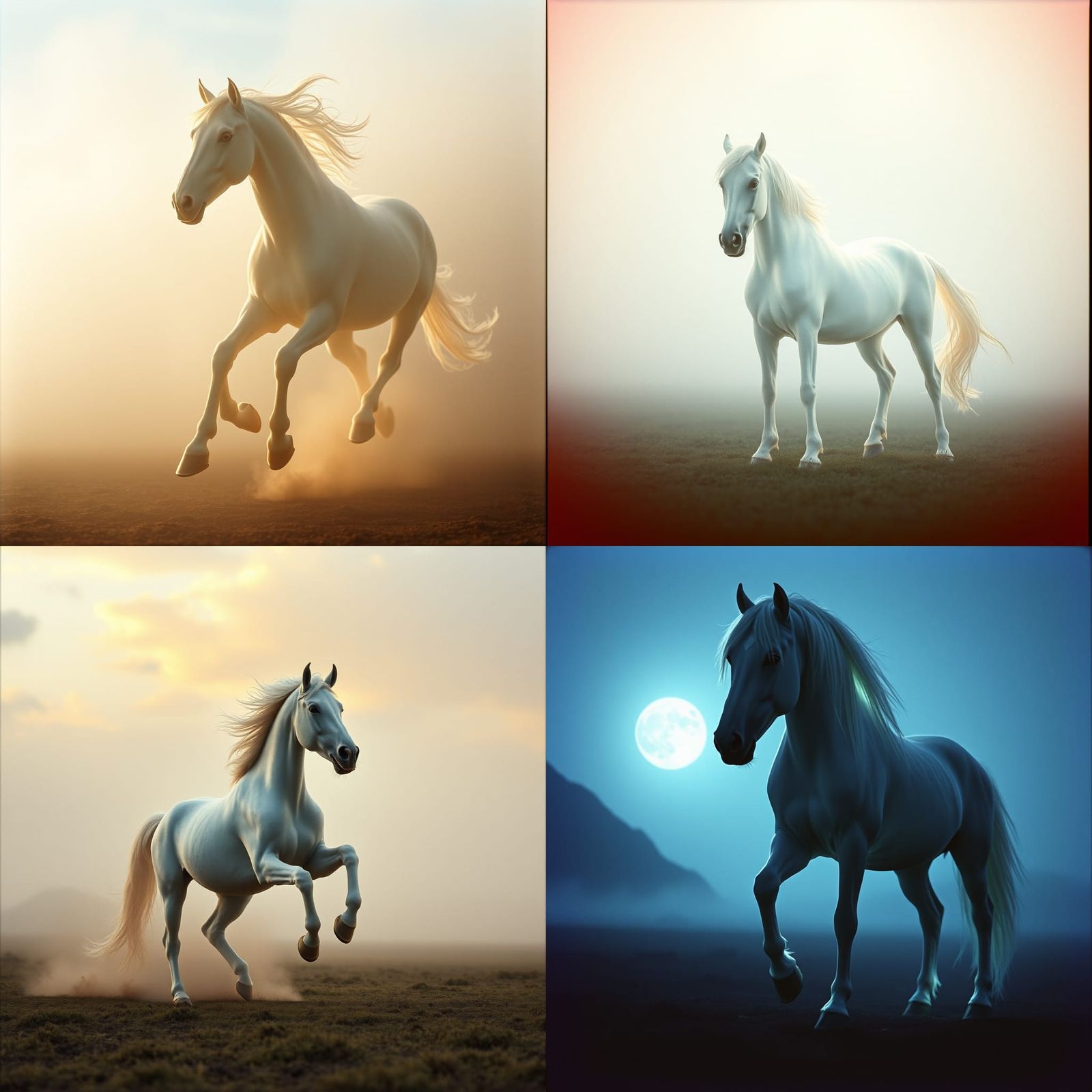 Ethereal Ghost Horse: Cinematic Film Still