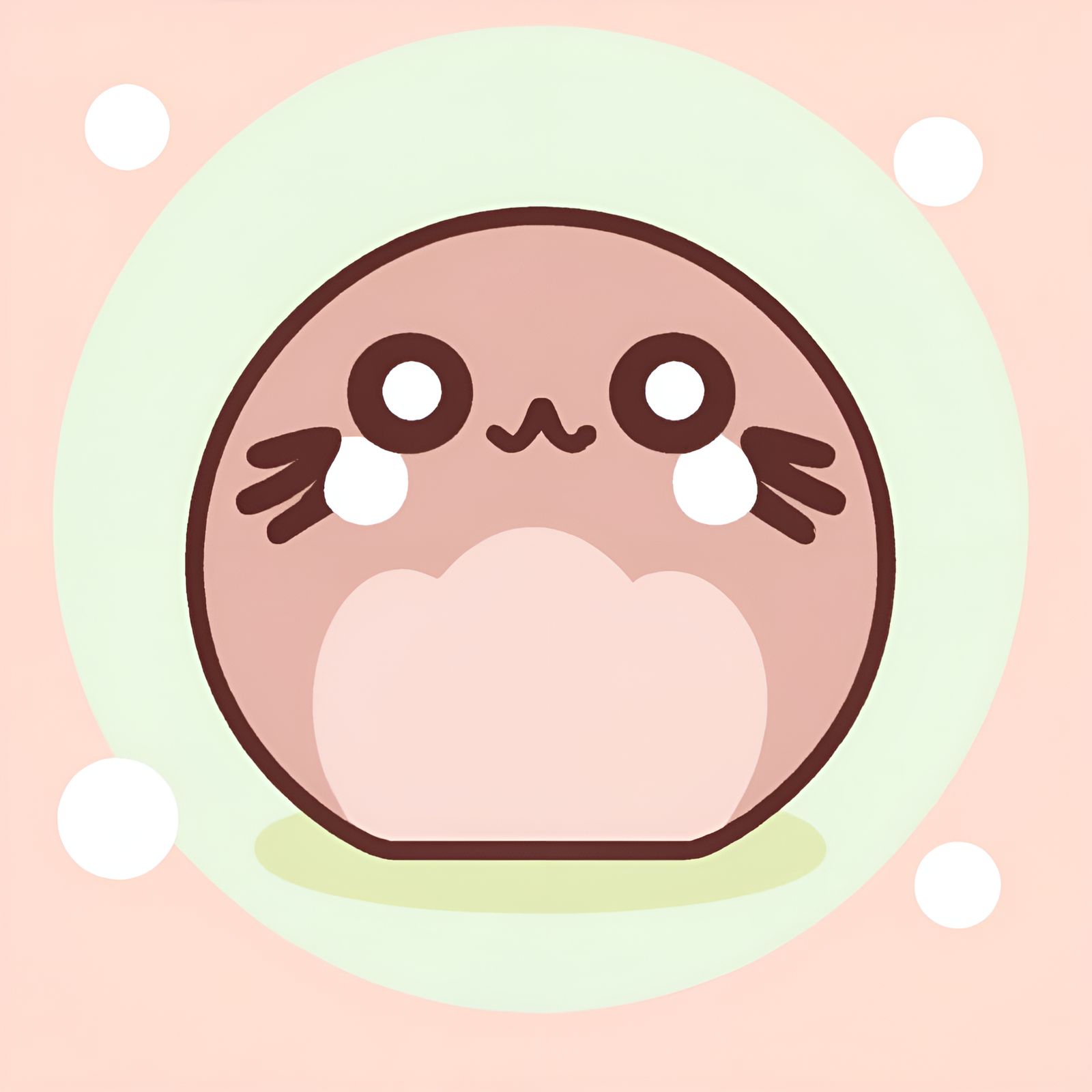 Cute Kawaii Pastel Pink Japanese Daruma Doll (With Eyes)