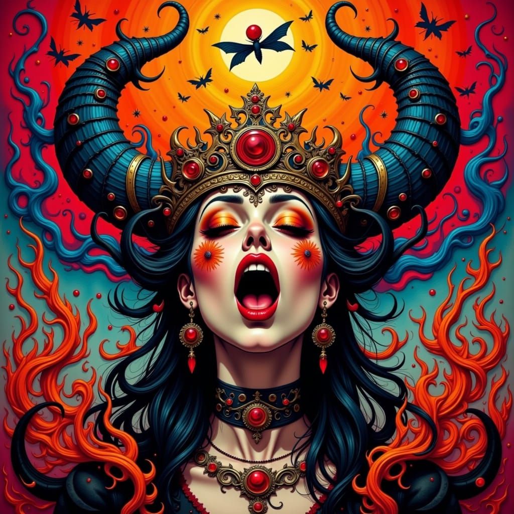 Atomic Nightmare Fairytale in Art Brut Style