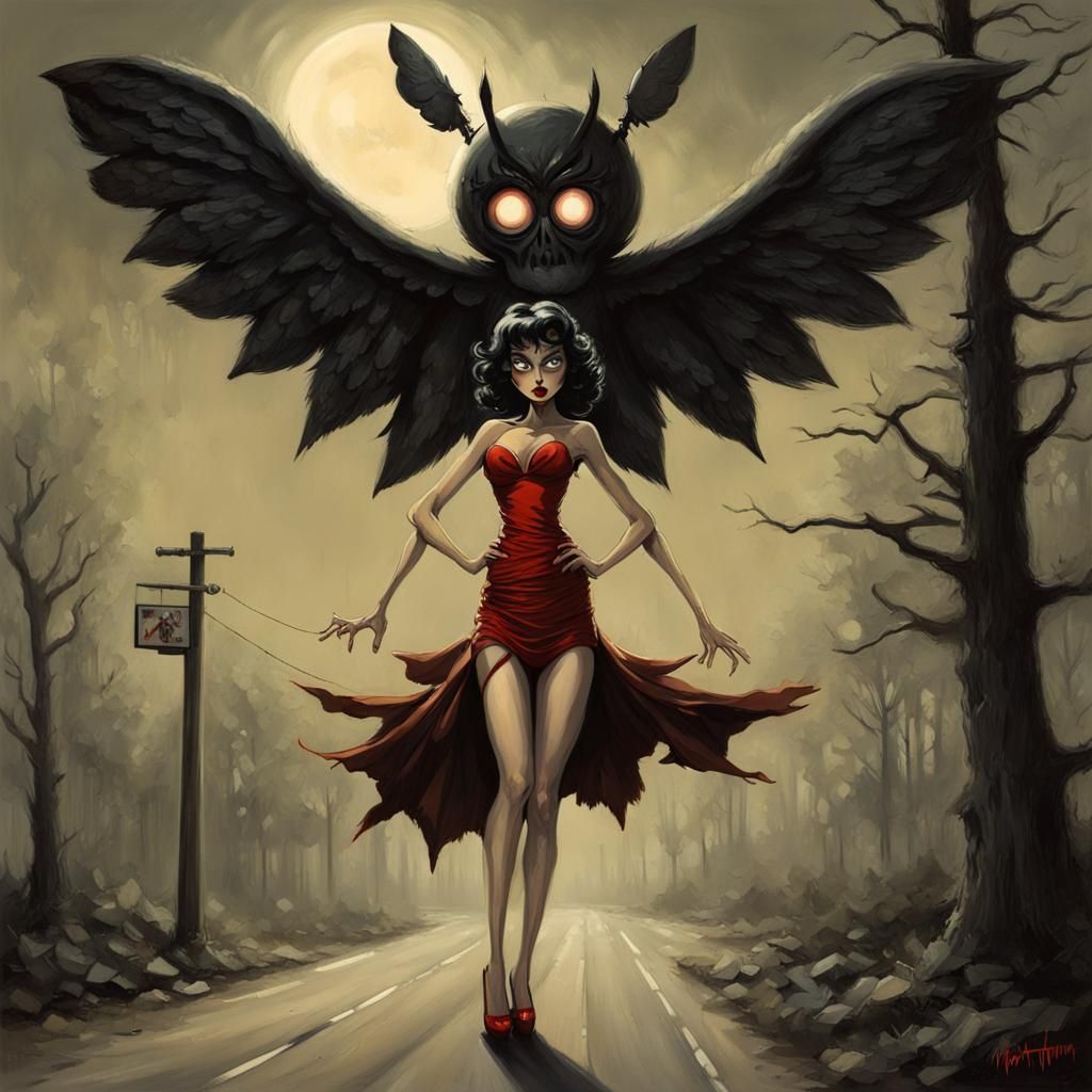 Mothman and Betty Boop: A Sinister Date