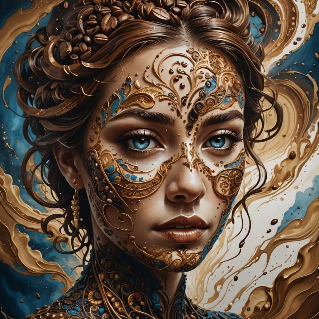 Coffee Woman: Hyperrealistic Concept Art in Unreal Engine