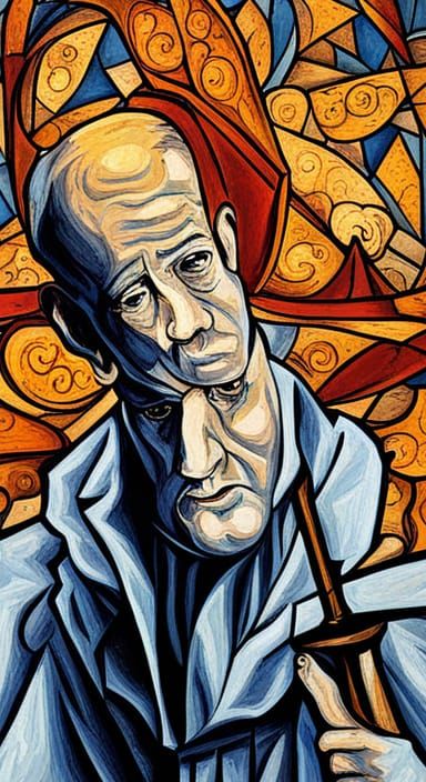 Pope Pius XII with Chi Rho Shield