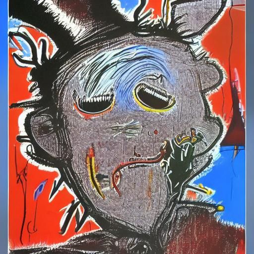 Surreal Scarecrow in Anime Manga Style