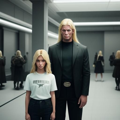 Cinematic Film Still of a Family