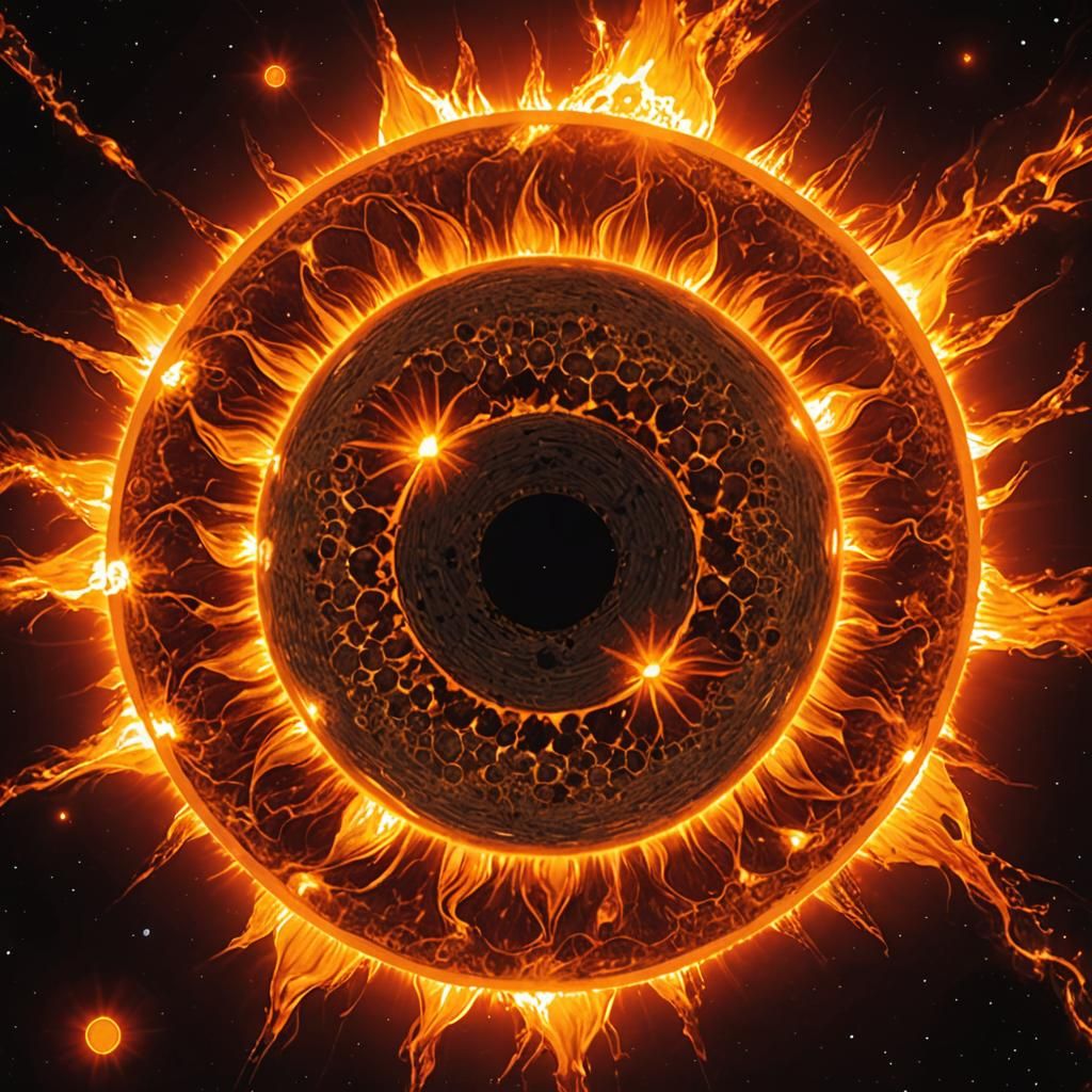 Inside the Sun: An AI Generated Exploration