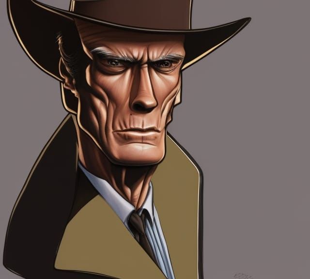 Humorous Cartoon Portrait in Detailed Style