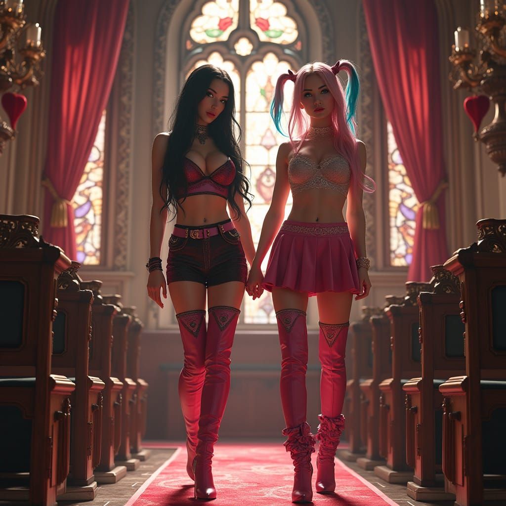 Sultry Sugar Mamas in Whimsical Chapel of Love, Inspired by...