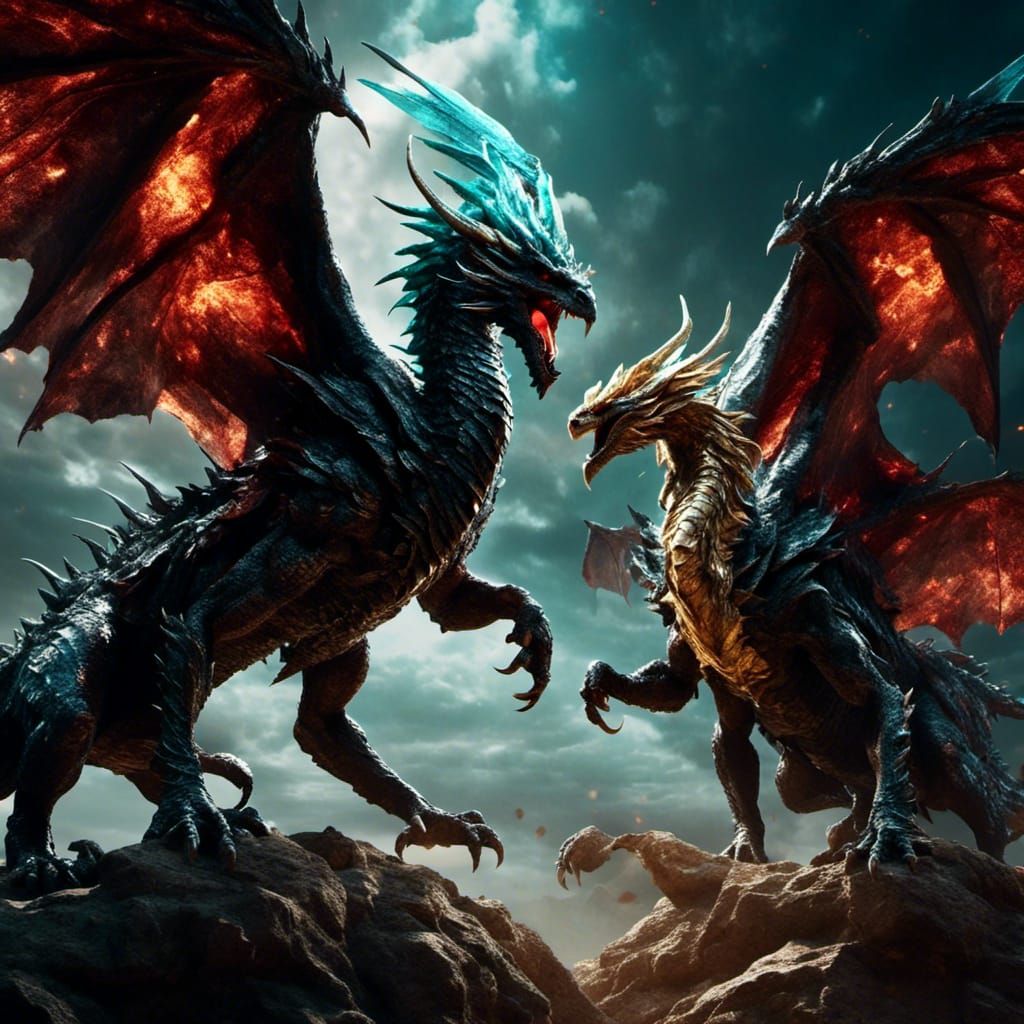 Epic Battle: Tiamat vs Bahamut in Unreal Engine