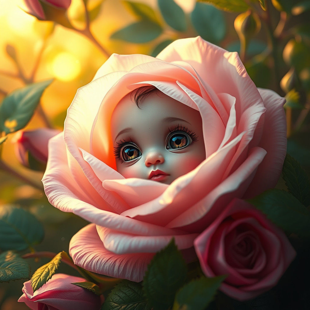 Rose Bebe in a Detailed Matte Painting Style