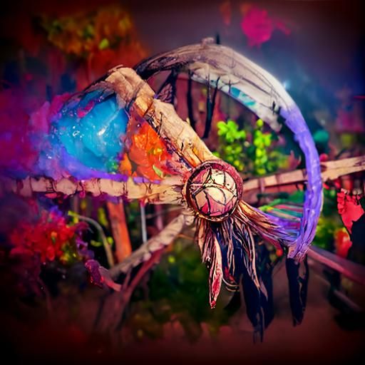Colorful Dreamcatcher in Watercolor Style