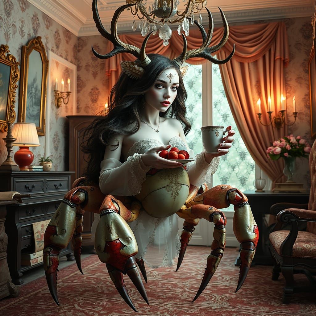 Sultry Half-Animal Beauty Invites You For Tea