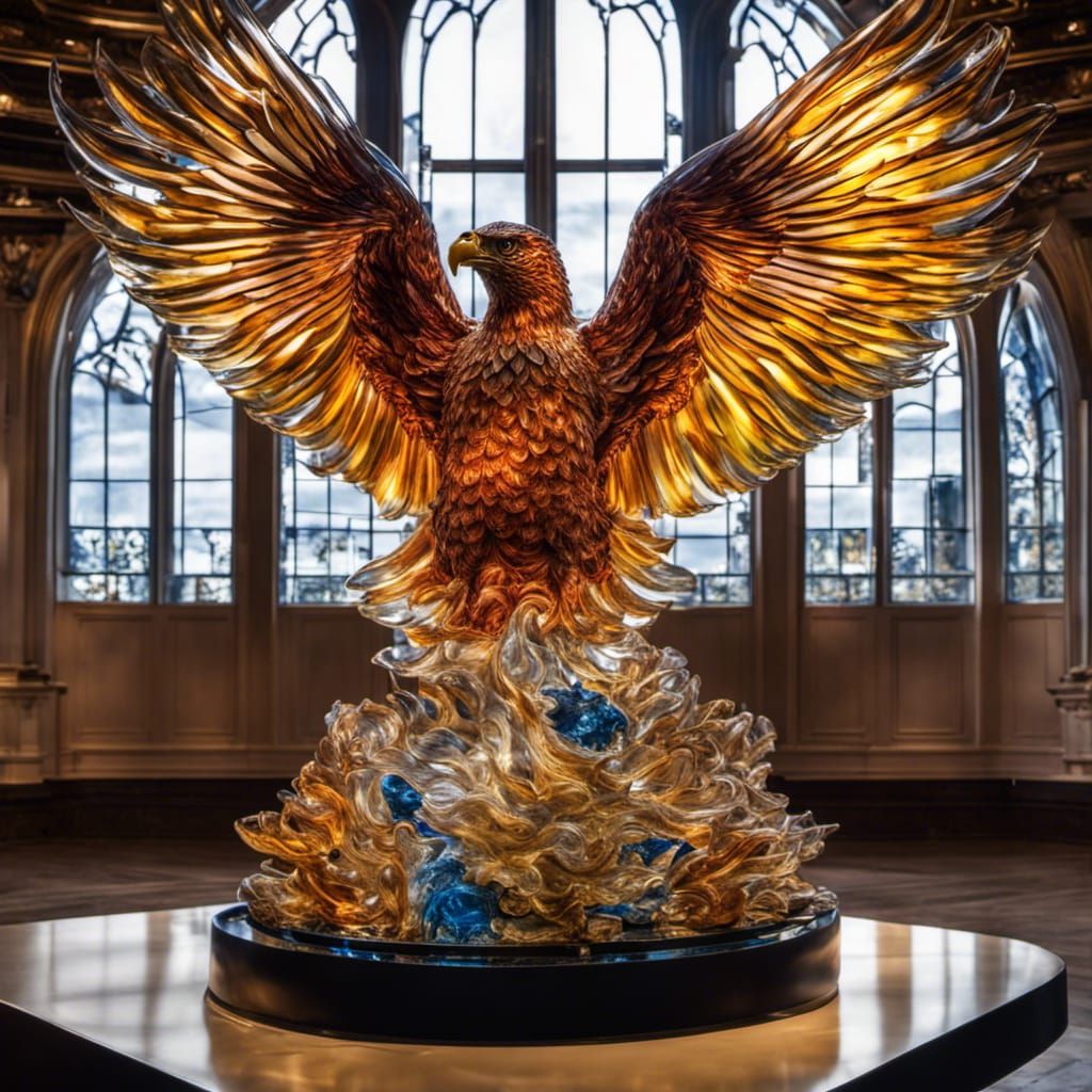 Blown Glass Eagle by Chihuly