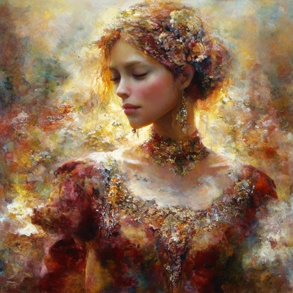 Renaissance Woman with Old School Colorful Style