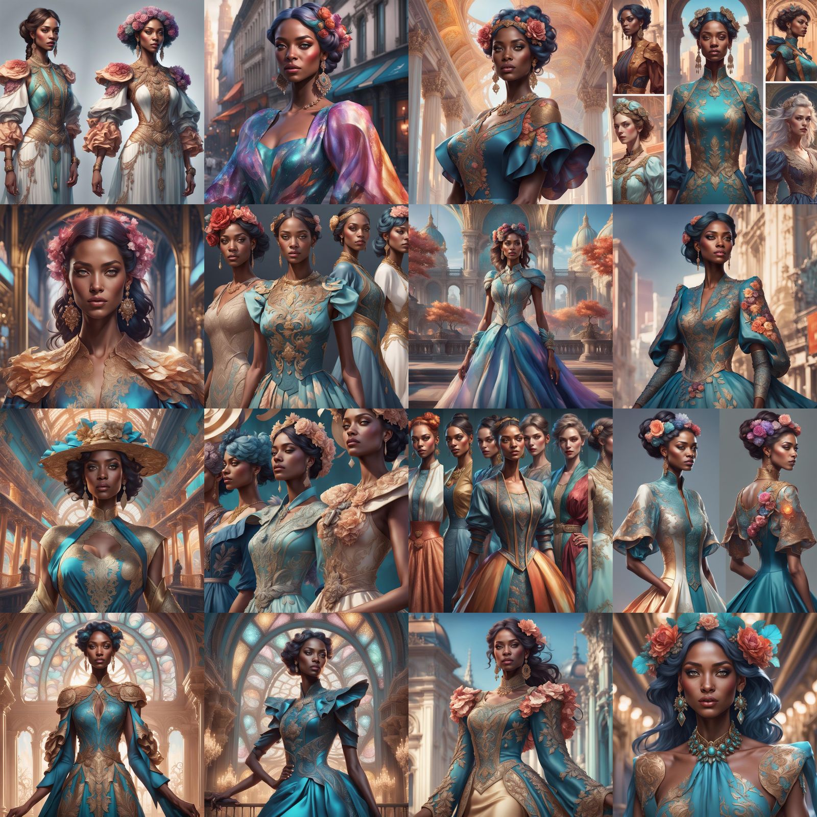 Hyperdetailed Fashion Dresses Portrait in Unreal Engine
