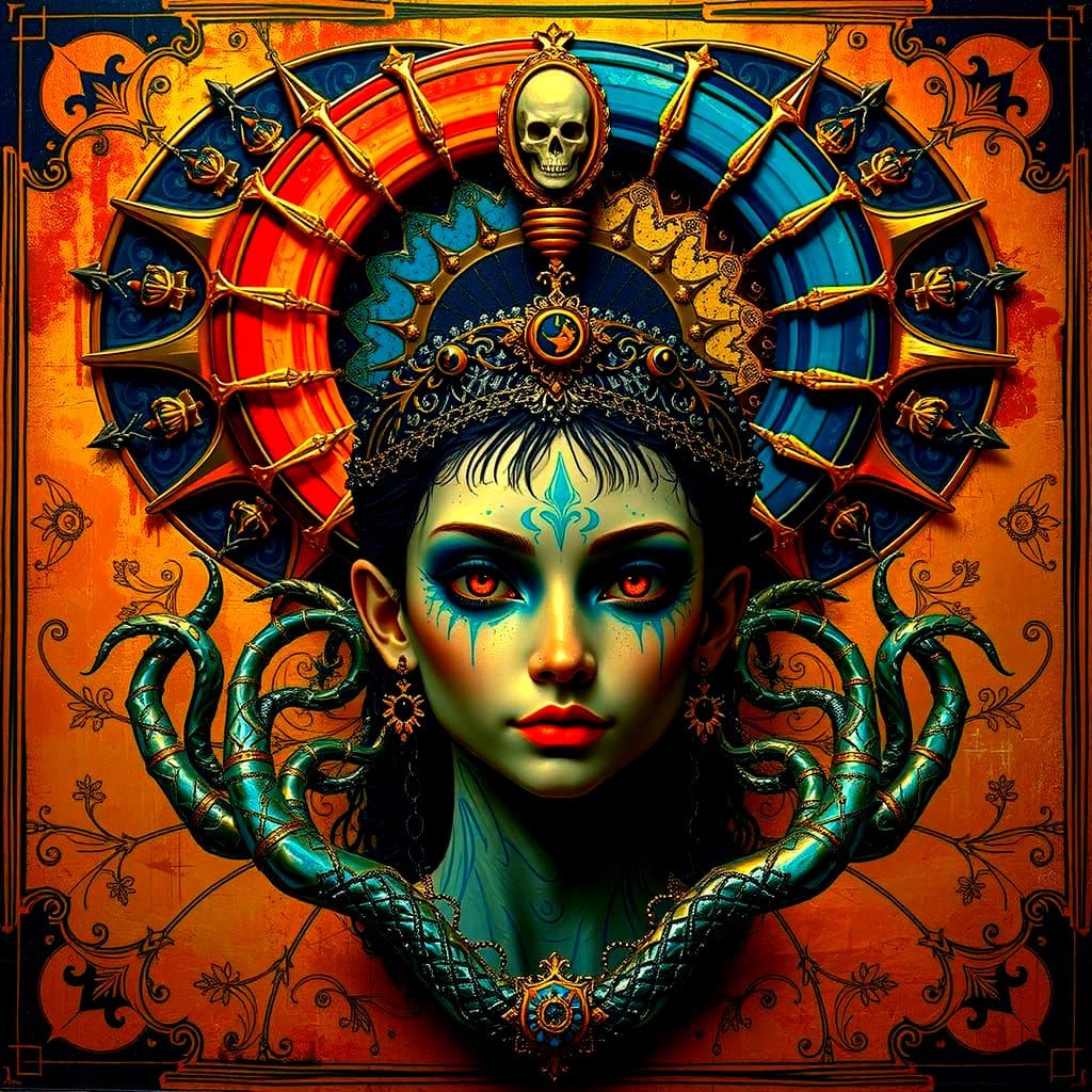 Organic Geometric Hyperrealism Masterpiece