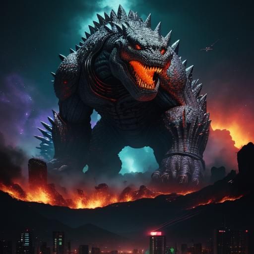 Epic Space Monster vs. Godzilla Battle