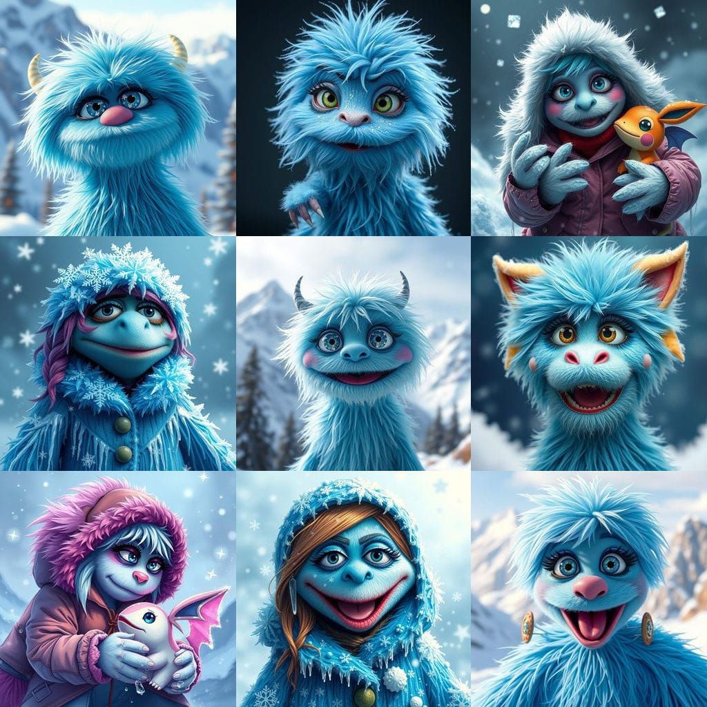 Icy Muppet Monster Pokemon Fusion