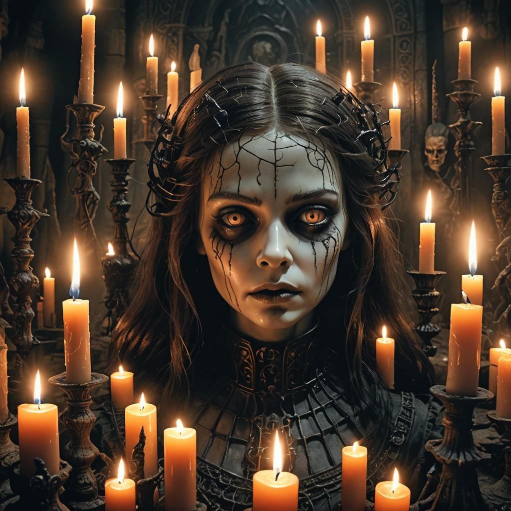 Annabelle in Dark Fantasy Strike Pose