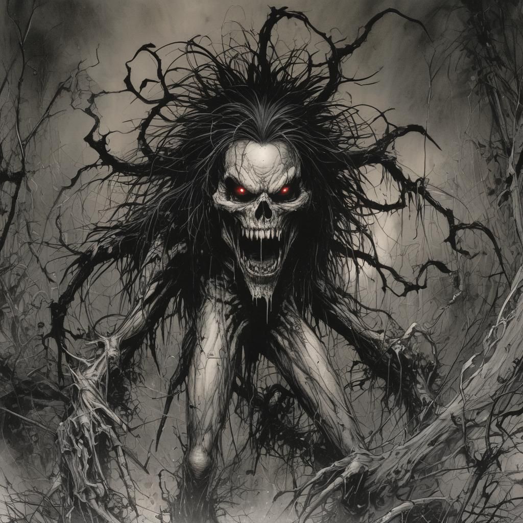 Grimdark Comic Book Illustration