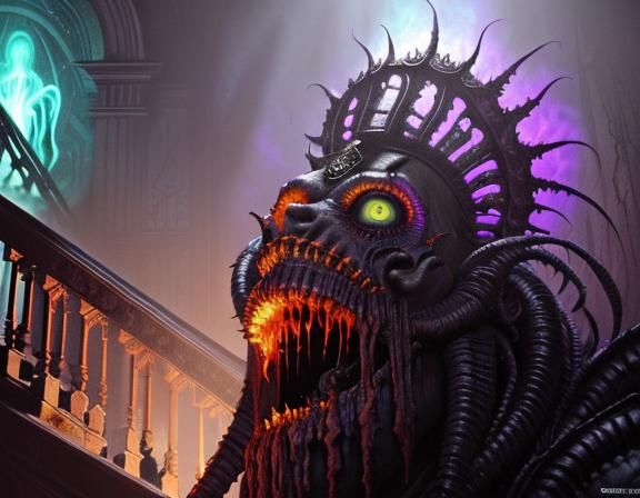 Horrific Basement Creature Emerges in Dark Fantasy