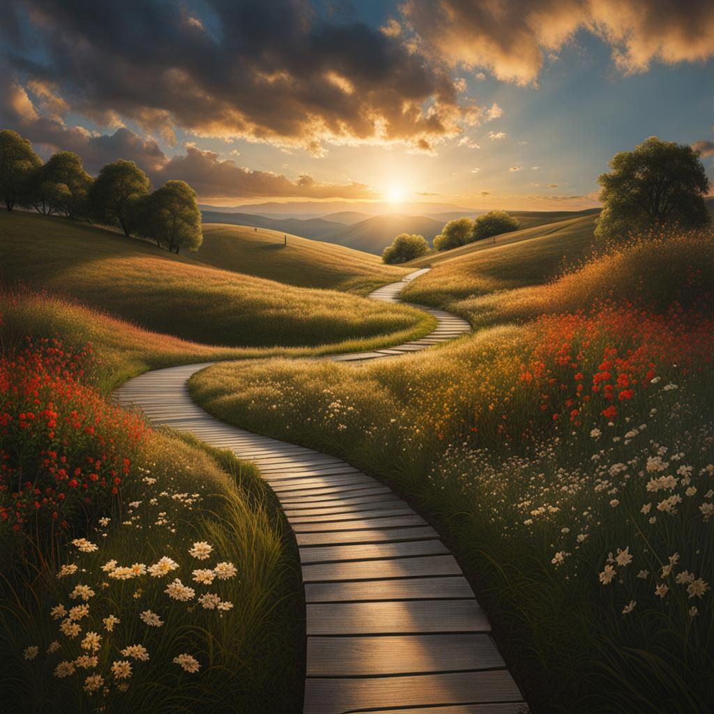 Hyperrealistic Paths to Heaven: A Divine Journey