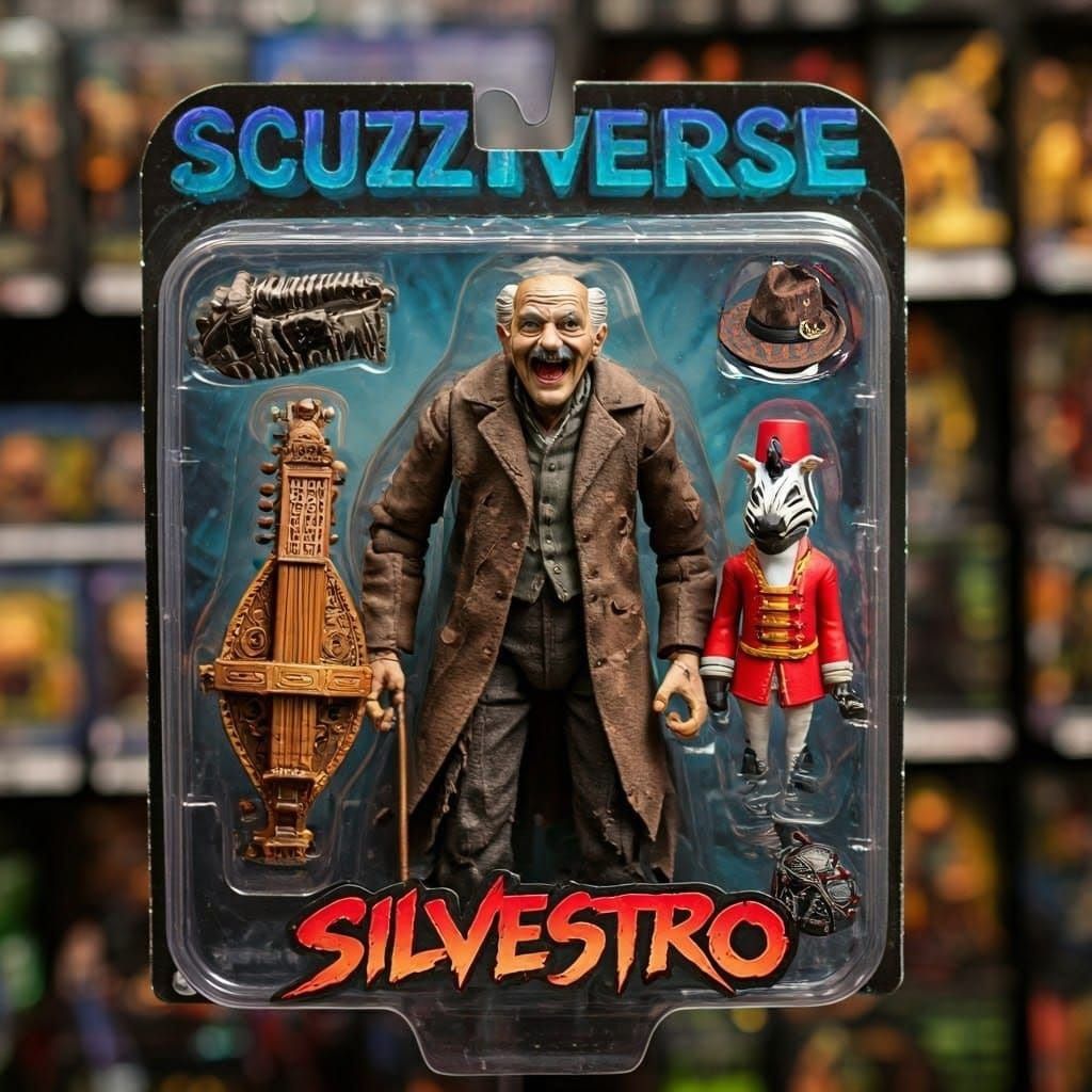 Vintage-Style Action Figure in Photorealistic Packaging