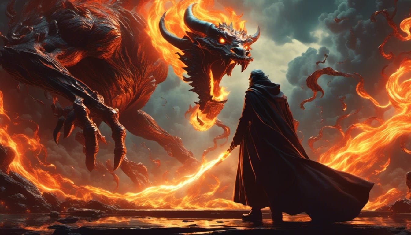 Gandalf vs Balrog: Anime Style Epic Showdown