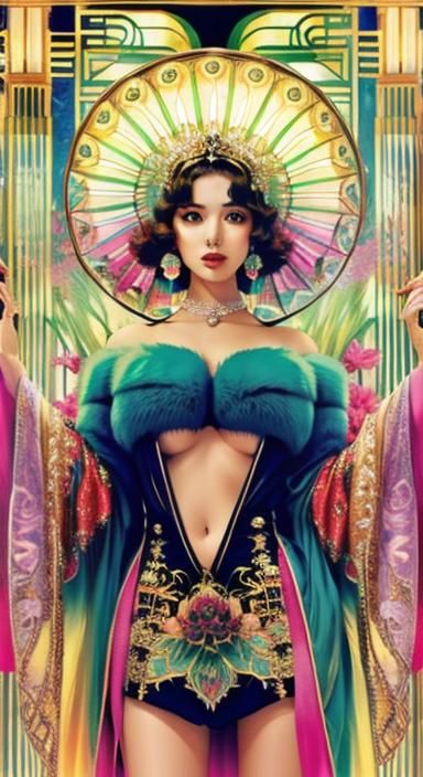 Colorful Art Deco Design in 4K