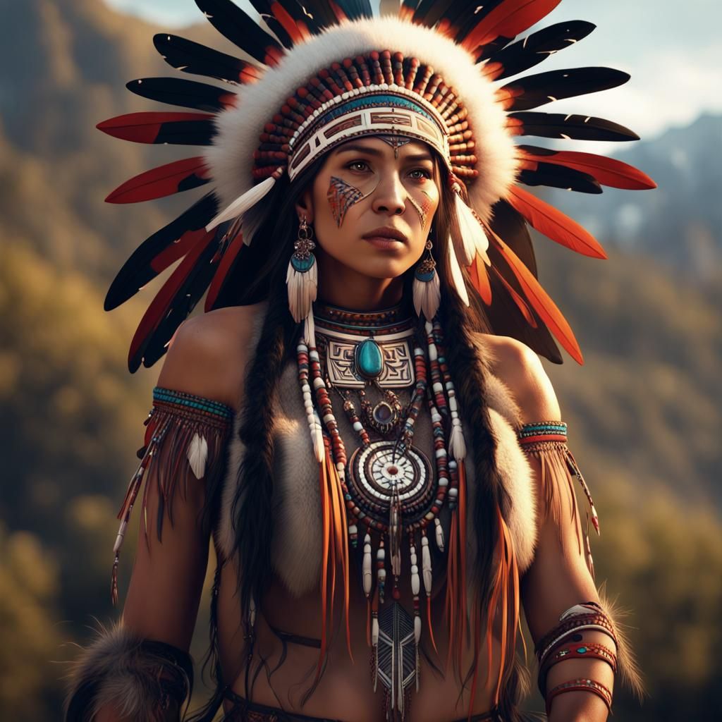 Native American Women in Traditional Regalia