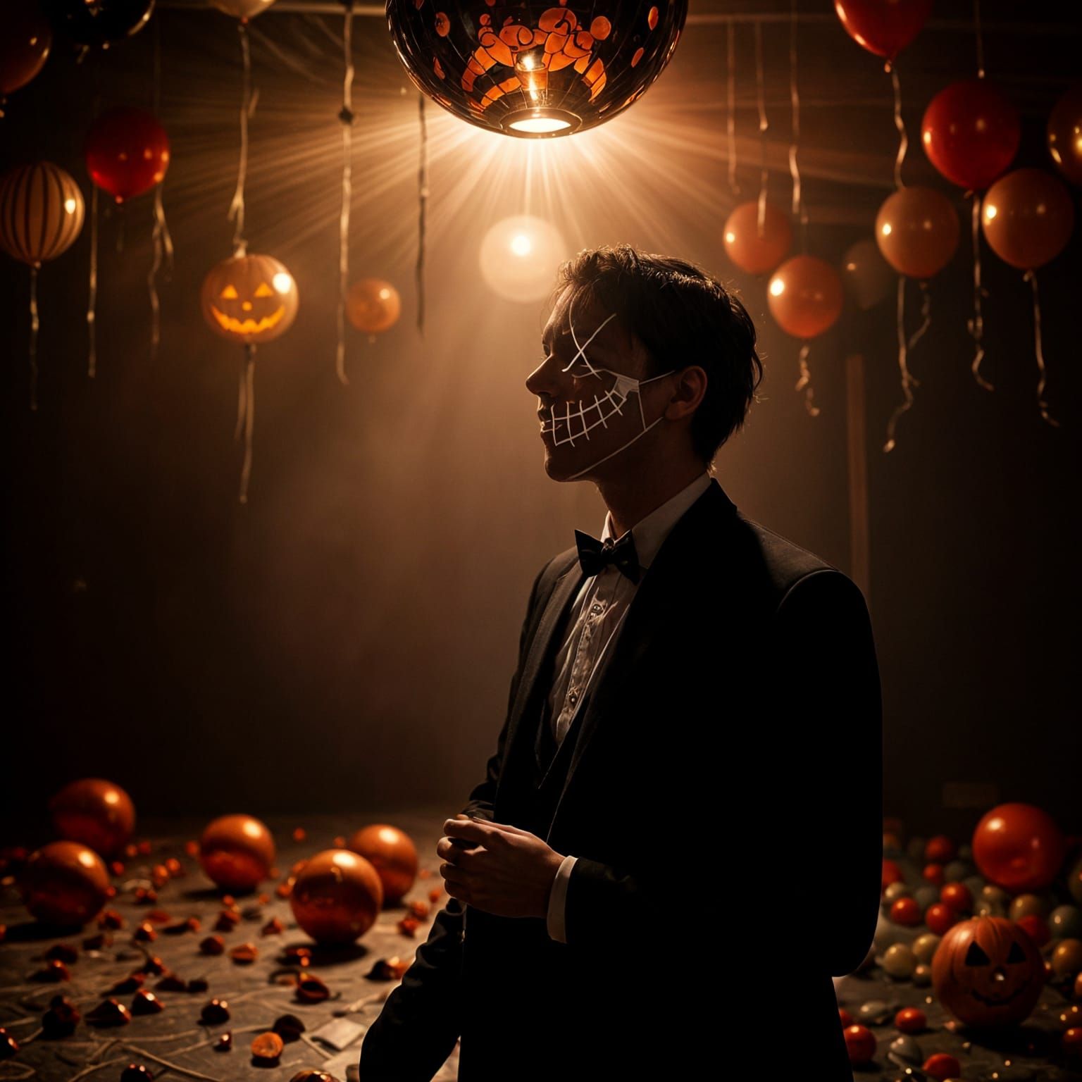 Lonely Halloween Mask at Prom Night