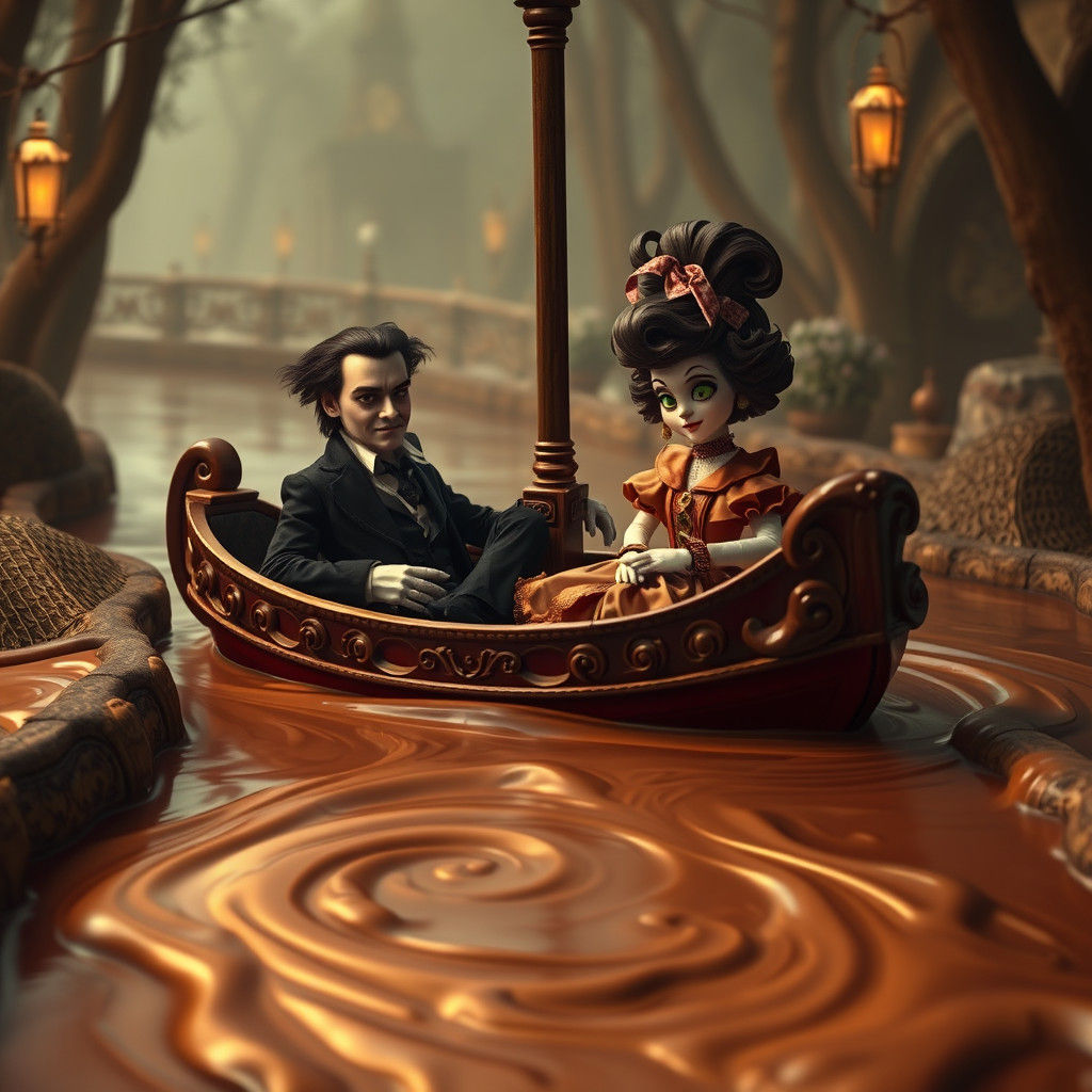 Sweeney Todd and Friend on Chocolate River